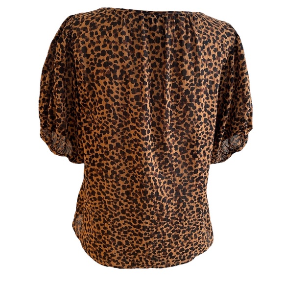 Madewell Peyton Top in Leopard Print, Size Small - Picture 4 of 10